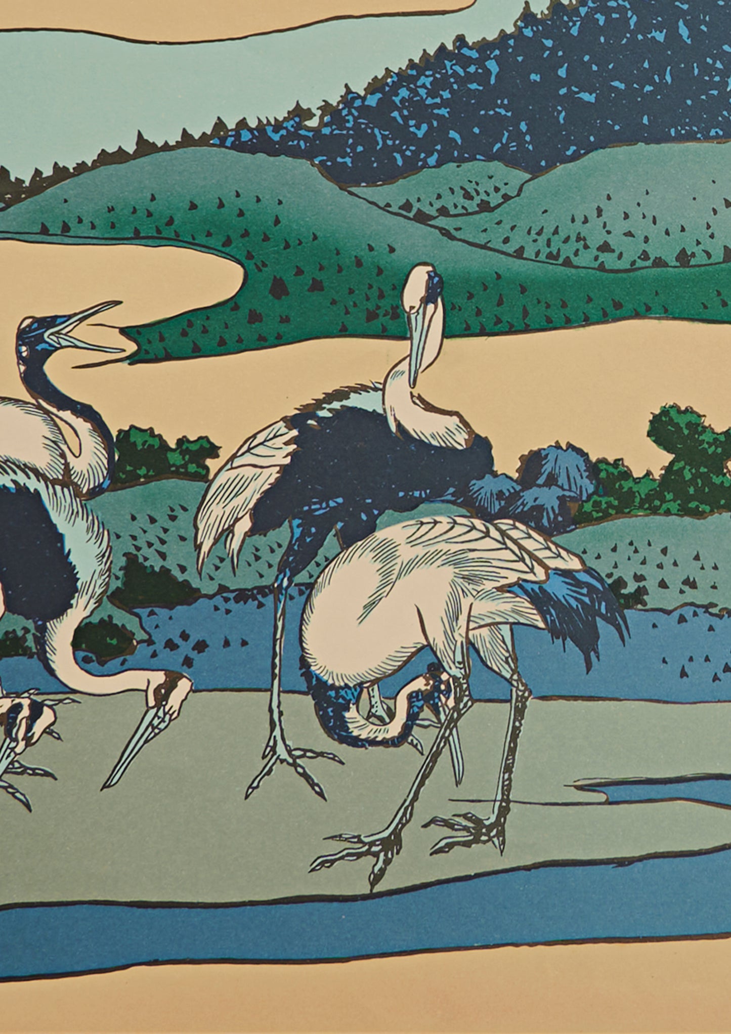 "Umezawa in Sagami Province" from 36 views of Mt.Fuji series by Hokusai