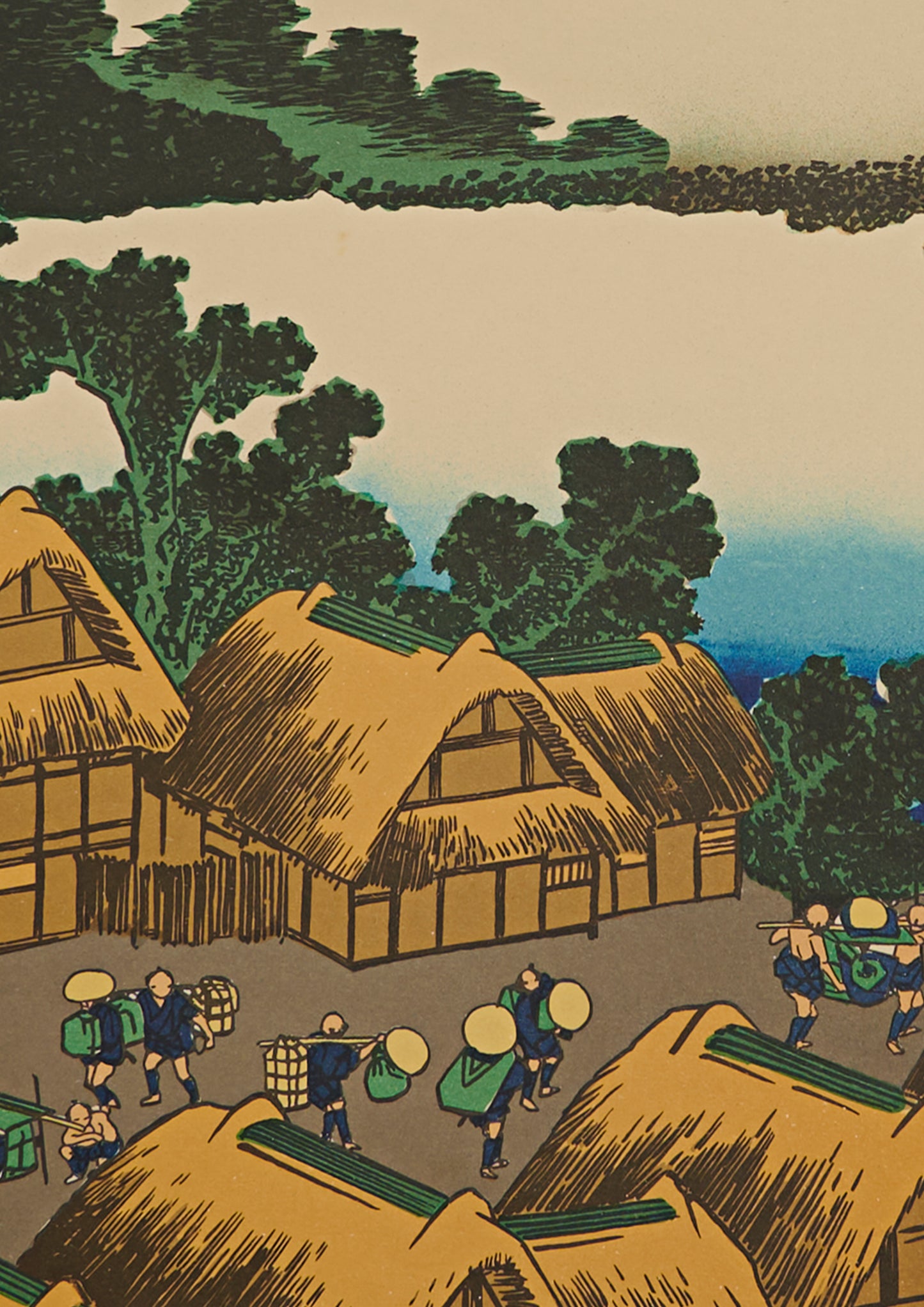 "Dawn at Isawa in Kai Province" from 36 views of Mt.Fuji series by Hokusai