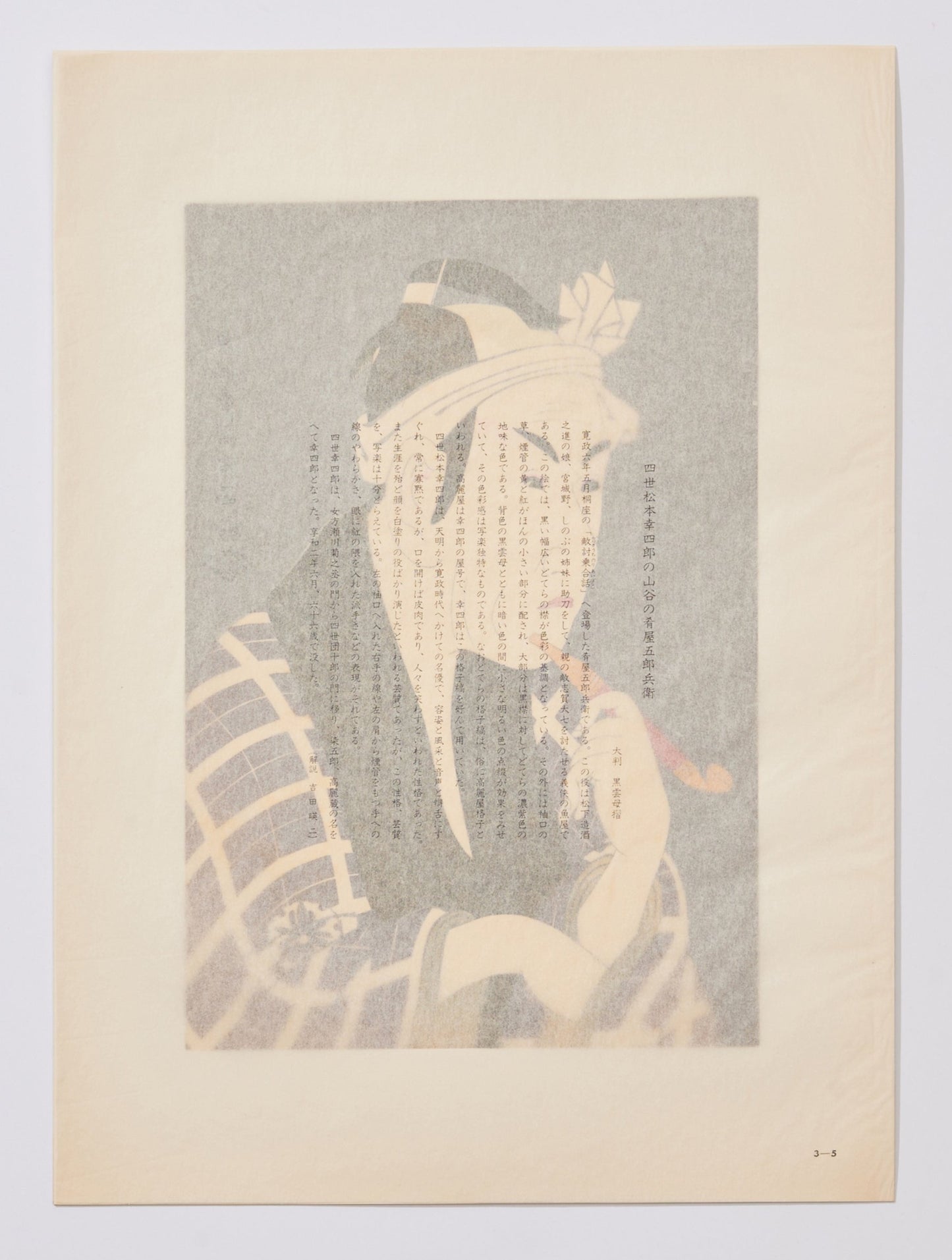 Matsumoto Kōshirō IV as Sanya no Sakanaya