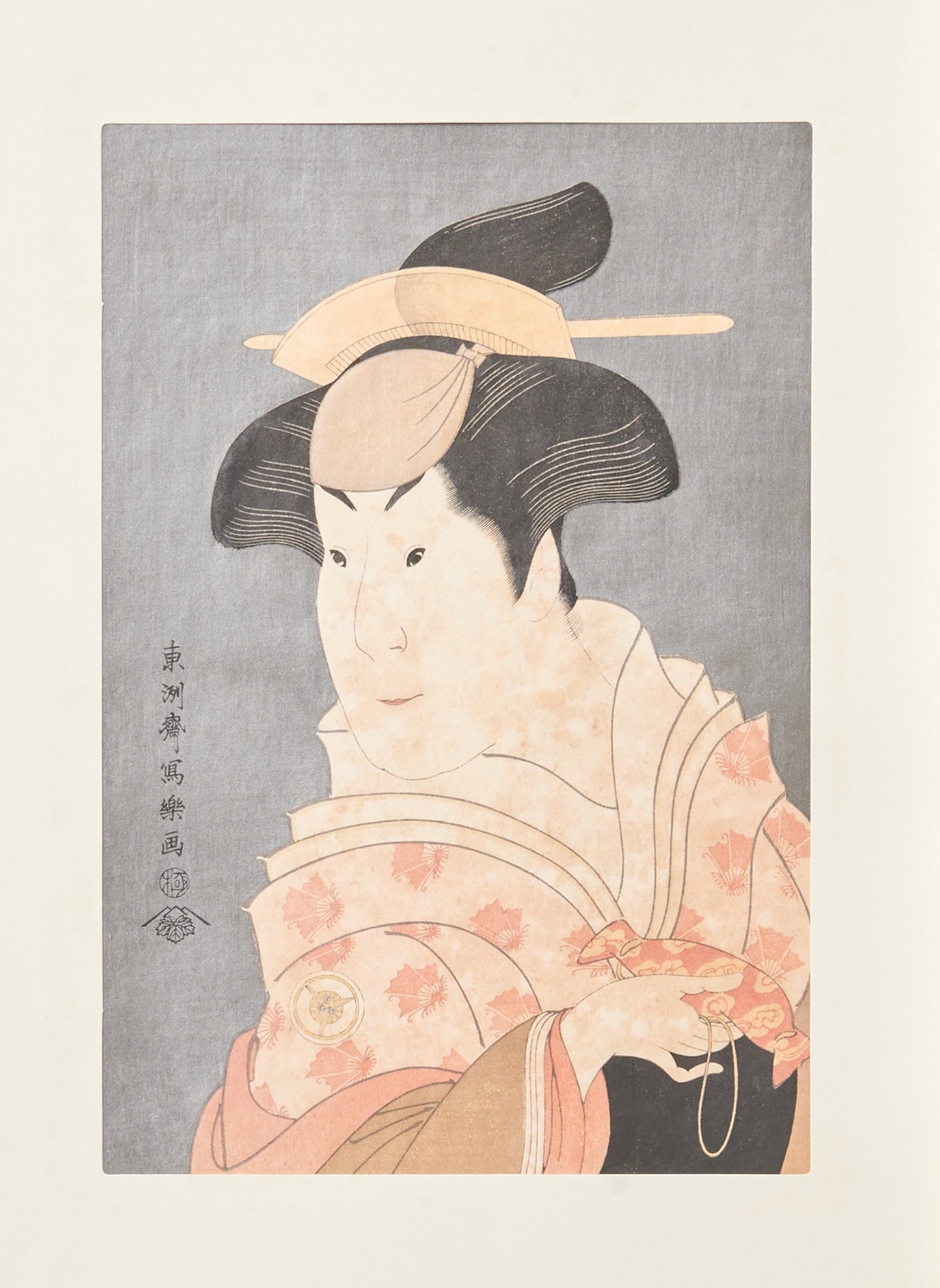 "Menoto Shigenoi portrayed by Iwai Hanshirō IV"　by Sharaku(1794-1795)