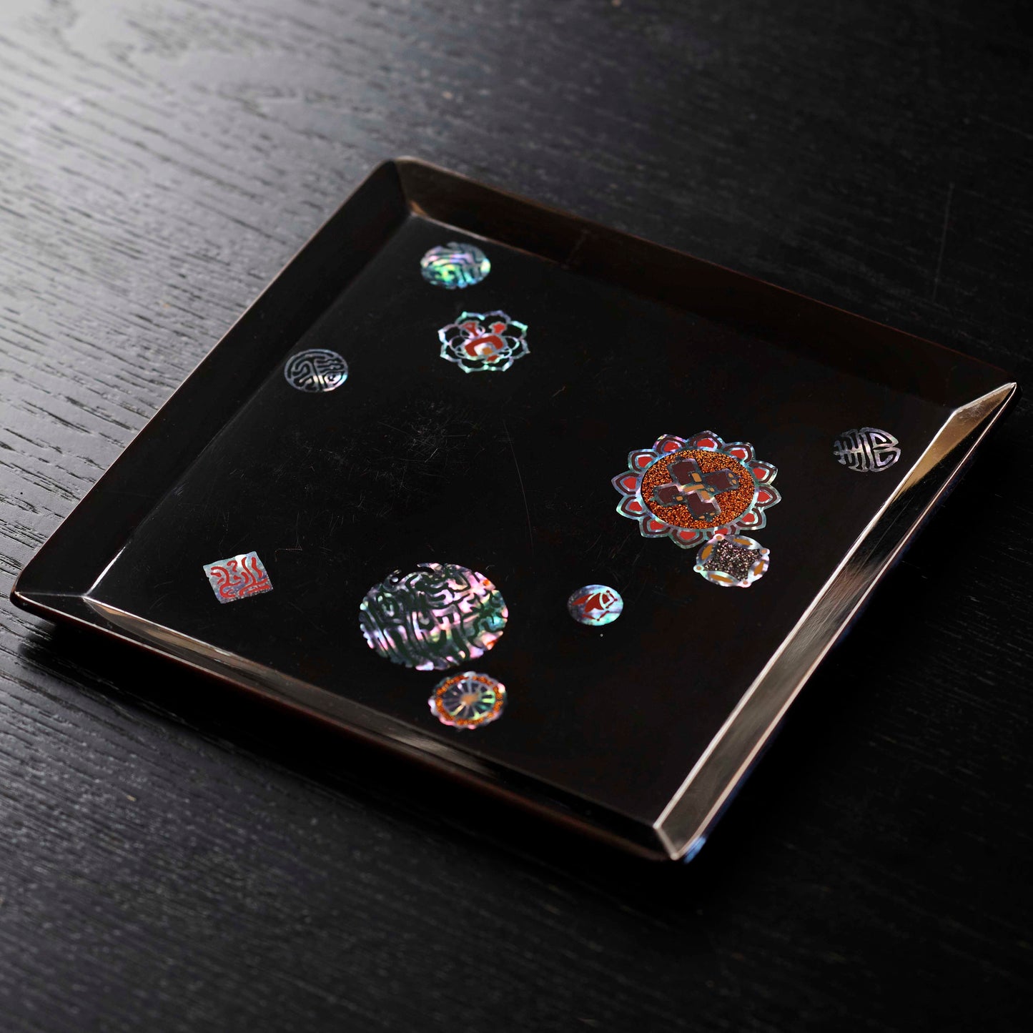 Antique Japanese Raden Lacquer Tray — Nagasaki, circa 1910–1935