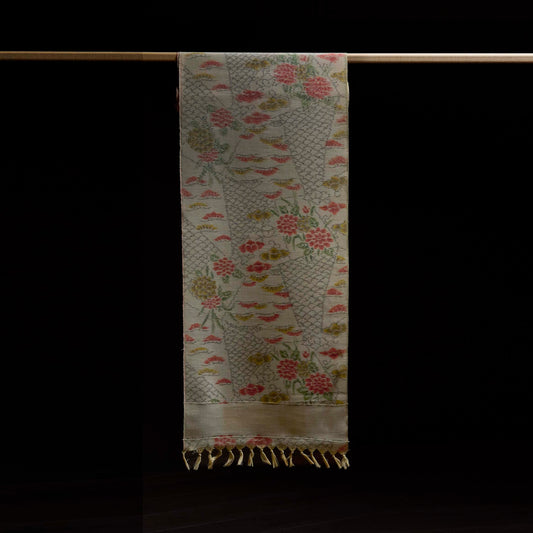 Japanese Floral Pattern Wool Textile Roll (12 m)