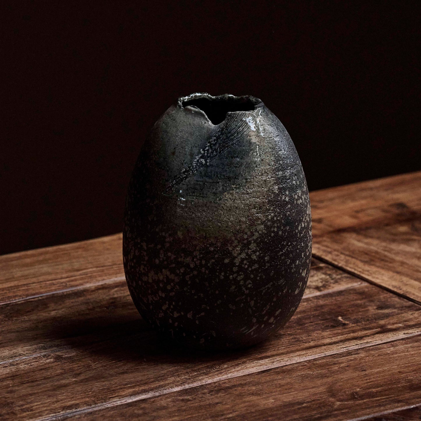 Japanese Ceramic Sculptural Vase