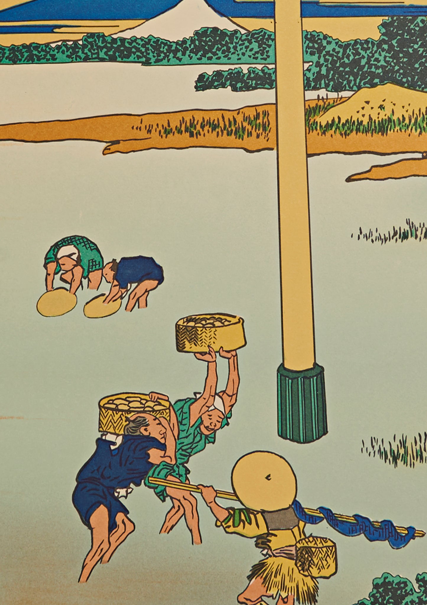 "Bay of Noboto" from 36 views of Mt.Fuji series by Hokusai