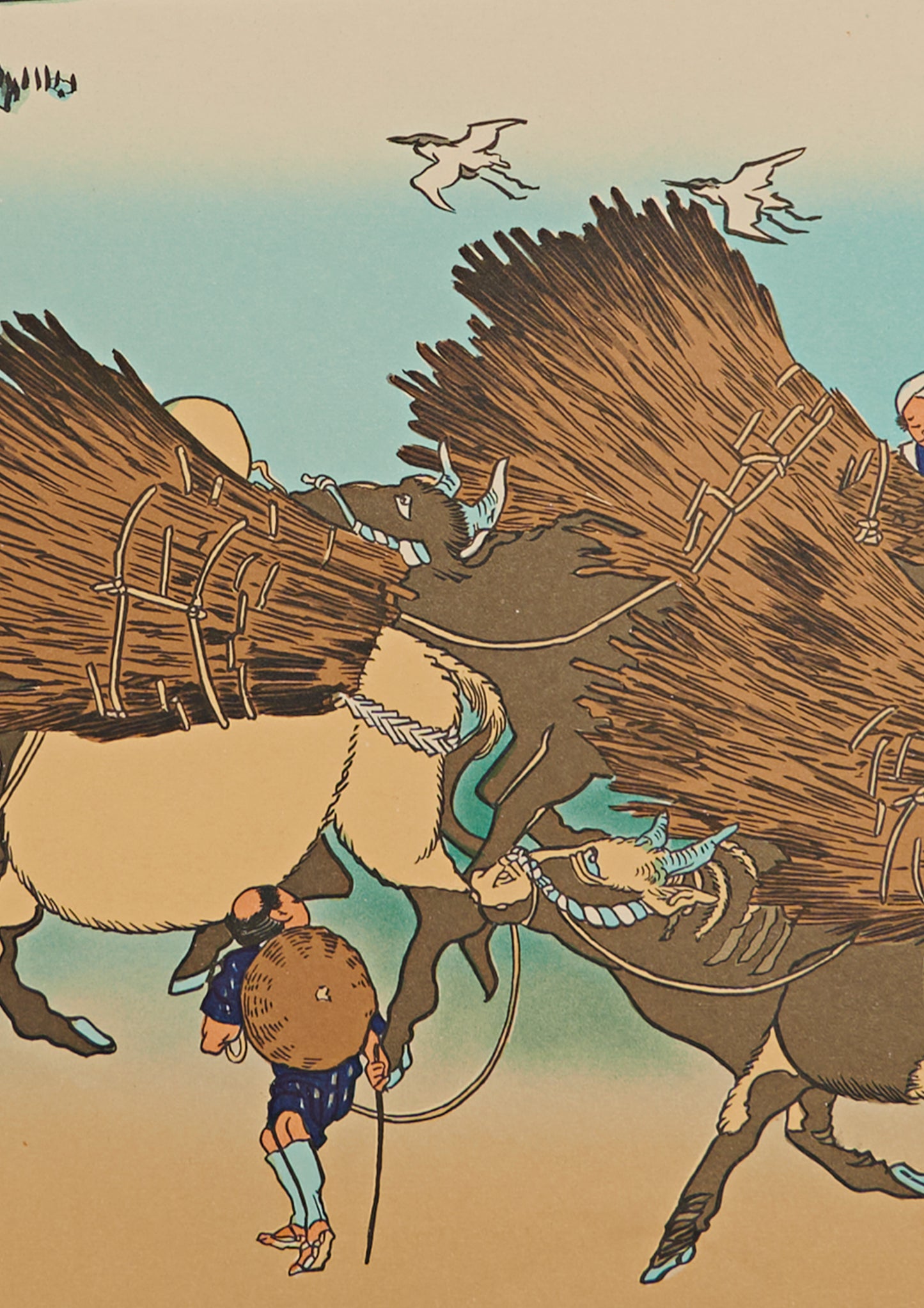 "Ōno Shinden in Suruga Province" from 36 views of Mt.Fuji series by Hokusai