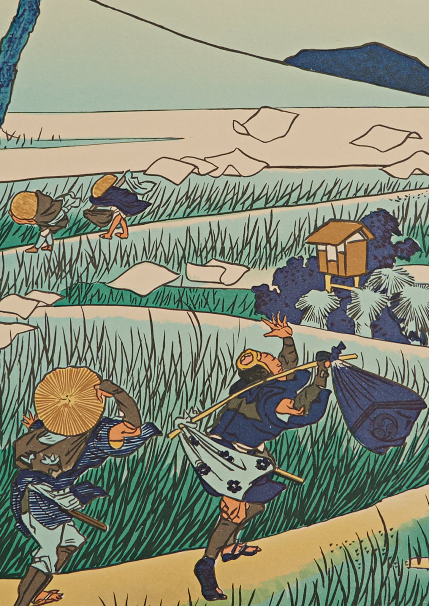 "Ejiri in Suruga Province" from 36 views of Mt.Fuji series by Hokusai