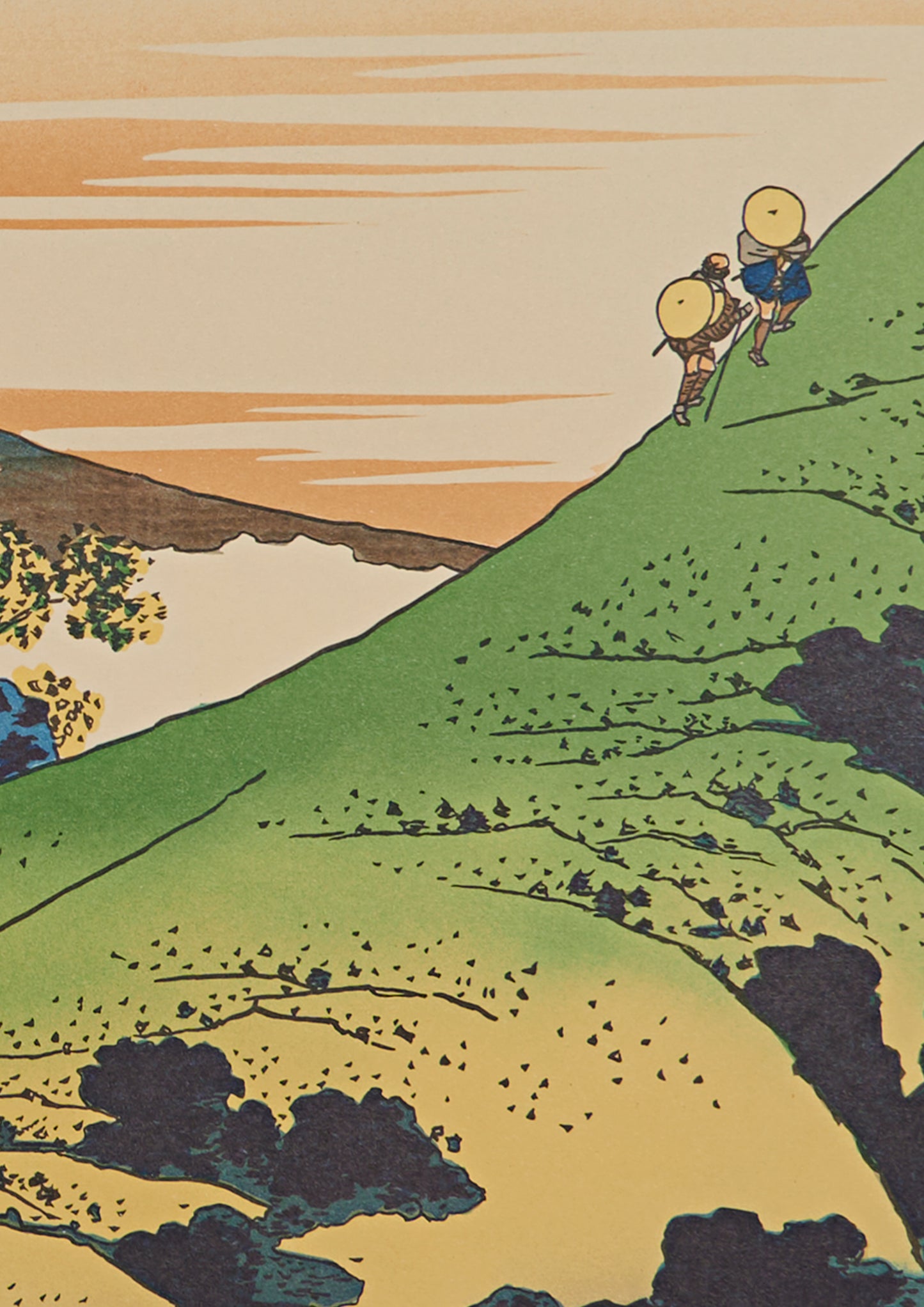 "Inume Pass in Kai Province" from 36 views of Mt.Fuji series by Hokusai