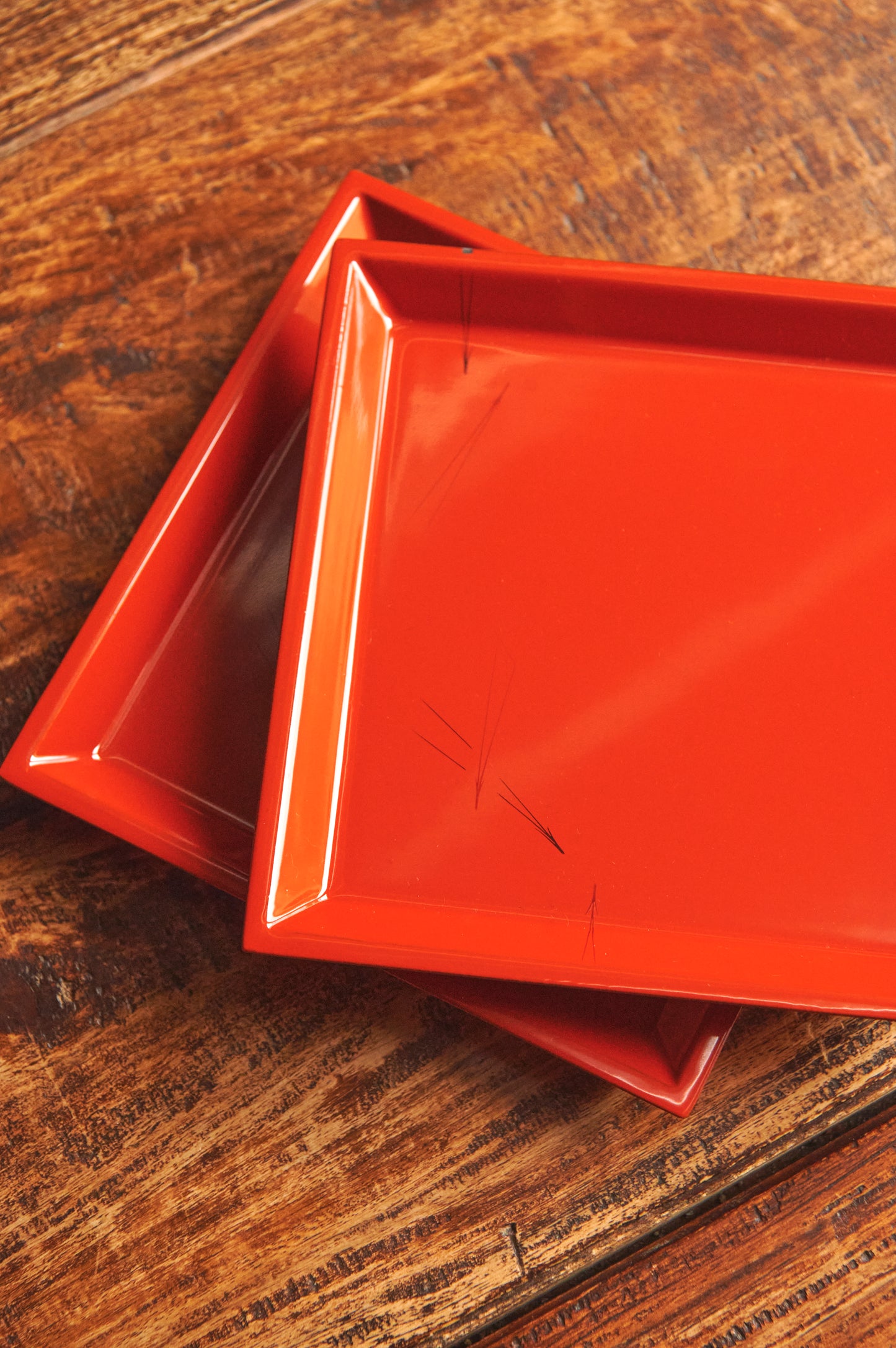 Japanese Lacquerware plates - Meimei-sara　Aizu-nuri