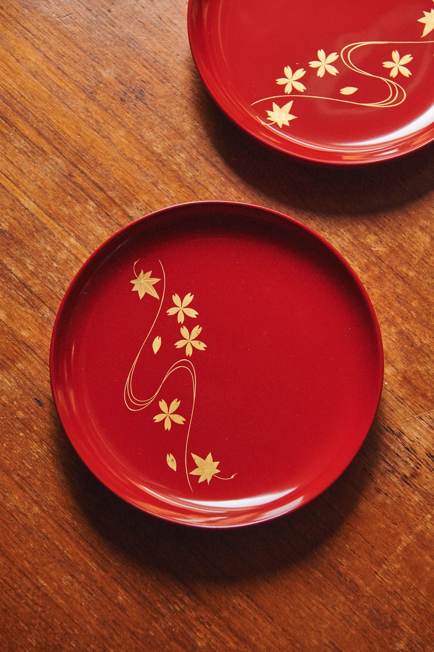 Japanese Lacquerware plates - Meimei-sara Aizu-nuri