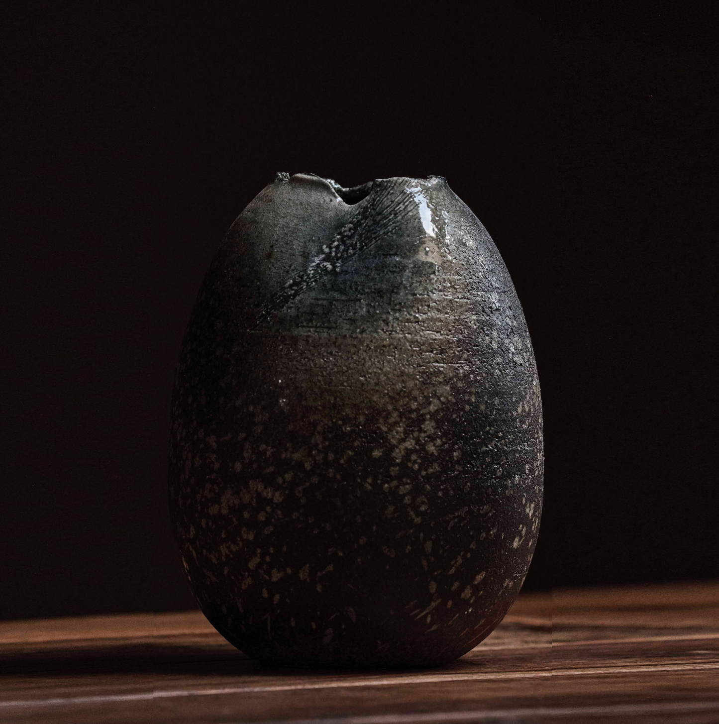 Japanese Ceramic Sculptural Vase